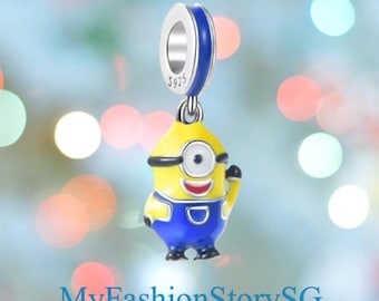 Exquisite Minions Stuart Charm Fit Armband Ketting Hanger DIY Vrouwen Zilveren Sieraden Kralen Accessoires Anniversary Gift