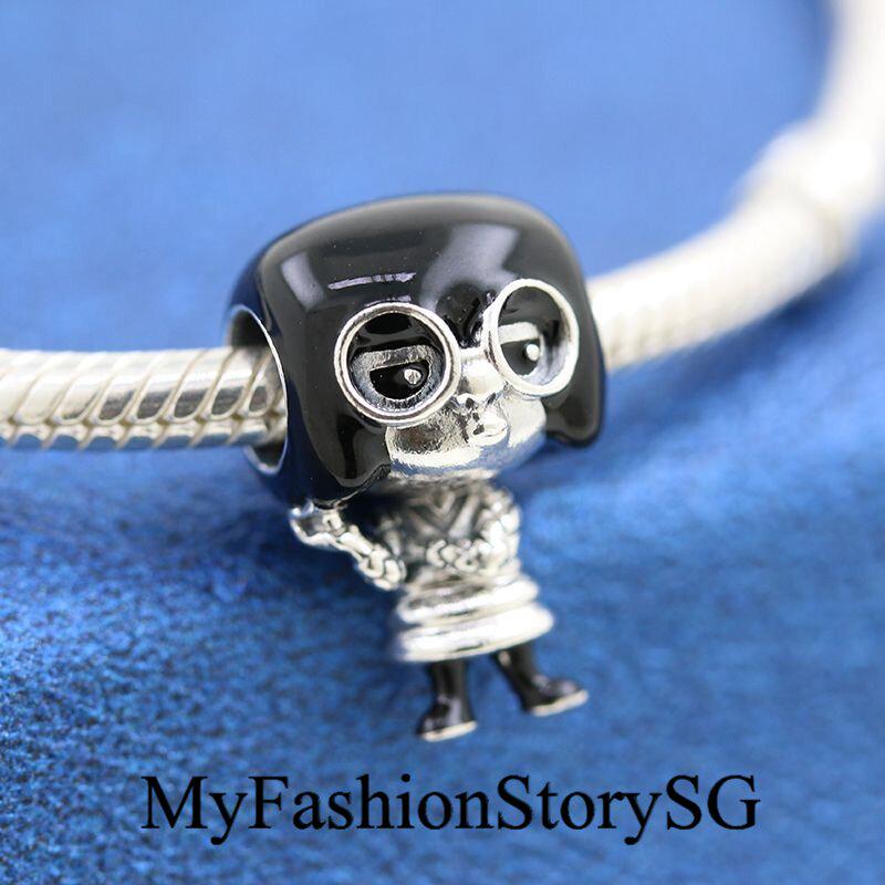 Disney Pixar Edna Charm Fit Bracelet Necklace Pendant Women Fashion DIY Beads Silver Jewelry Accessories Anniversary Gift