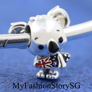 サーフィンコアラチャームフィットブレスレットネックレスペンダントレディースファッションDIYビーズシルバージュエリーアクセサリー記念日ギフト