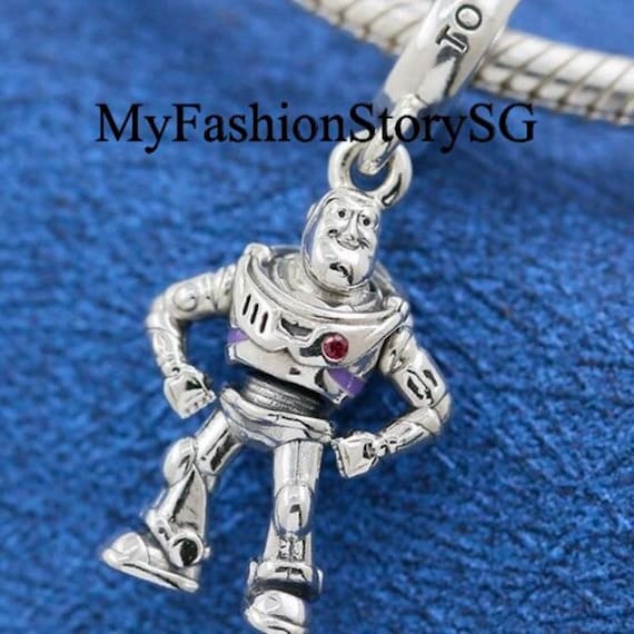 Disney Pixar Toy Story Buzz Lightyear Dangle Charm Fit Bracelet