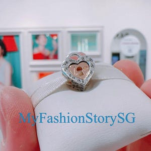 Two-tone Padlock Heart Charm Beads Fit Bracelet Necklace Pendant Women Beads Silver DIY Jewelry Accessories Anniversary Gift