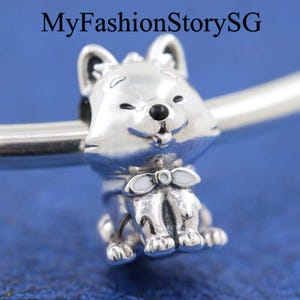 日本の秋田犬チャームフィットブレスレットネックレスペンダントレディースファッションDIYビーズシルバージュエリーアクセサリー記念日ギフト