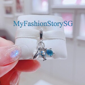 Fish, Sea Turtle & Conch Triple Dangle Charm Fit Bracelet Necklace Pendant Women DIY Beads Silver Jewelry Accessories Anniversary Gift