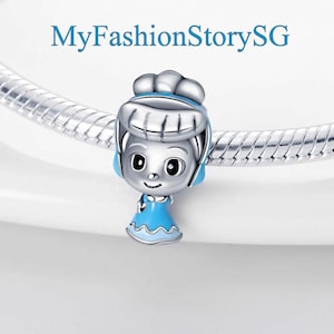 Exquisito dije de princesa Cenicienta, compatible con pulseras, collares, colgantes, joyería de plata de moda para mujer, accesorios, regalo de aniversario