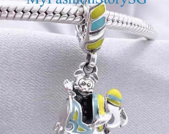 Disney Mickey Dumbo Fahrt baumeln Charme passen Armband Halskette Anhänger Perlen DIY Frauen Mode Silber Schmuck Zubehör Jahrestag Geschenk
