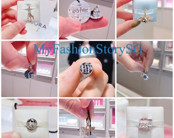 HP Series Collection Charm Fit Bracelet Necklace Pendant DIY Women Fashion Silver Jewelry Accessories Anniversary Gift