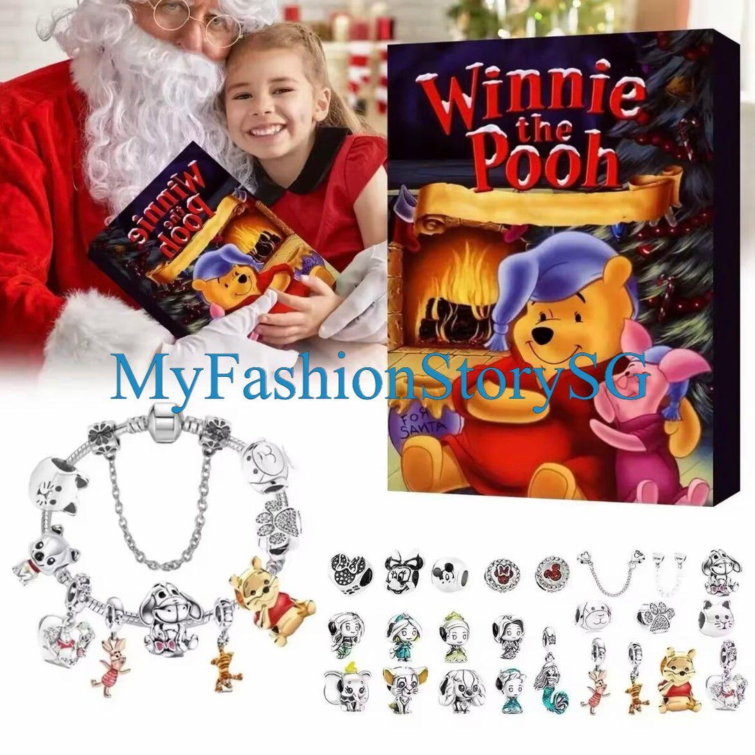 Disney Winnie the Pooh Christmas Advent Calendar Blind Box Charms
