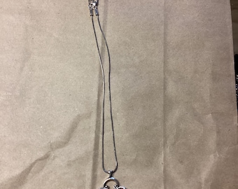 Brighton Silver Tone/Crystal Necklace Pendant