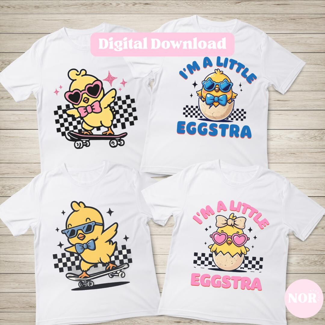 I'm A Little Eggstra - Cute Chick Easter SVG Bundle | Digital Download ...