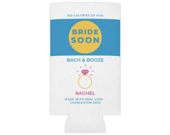 Chłodziarka do puszek Bride Soon | Spersonalizowany wieczór panieński, kawaler i alkohol