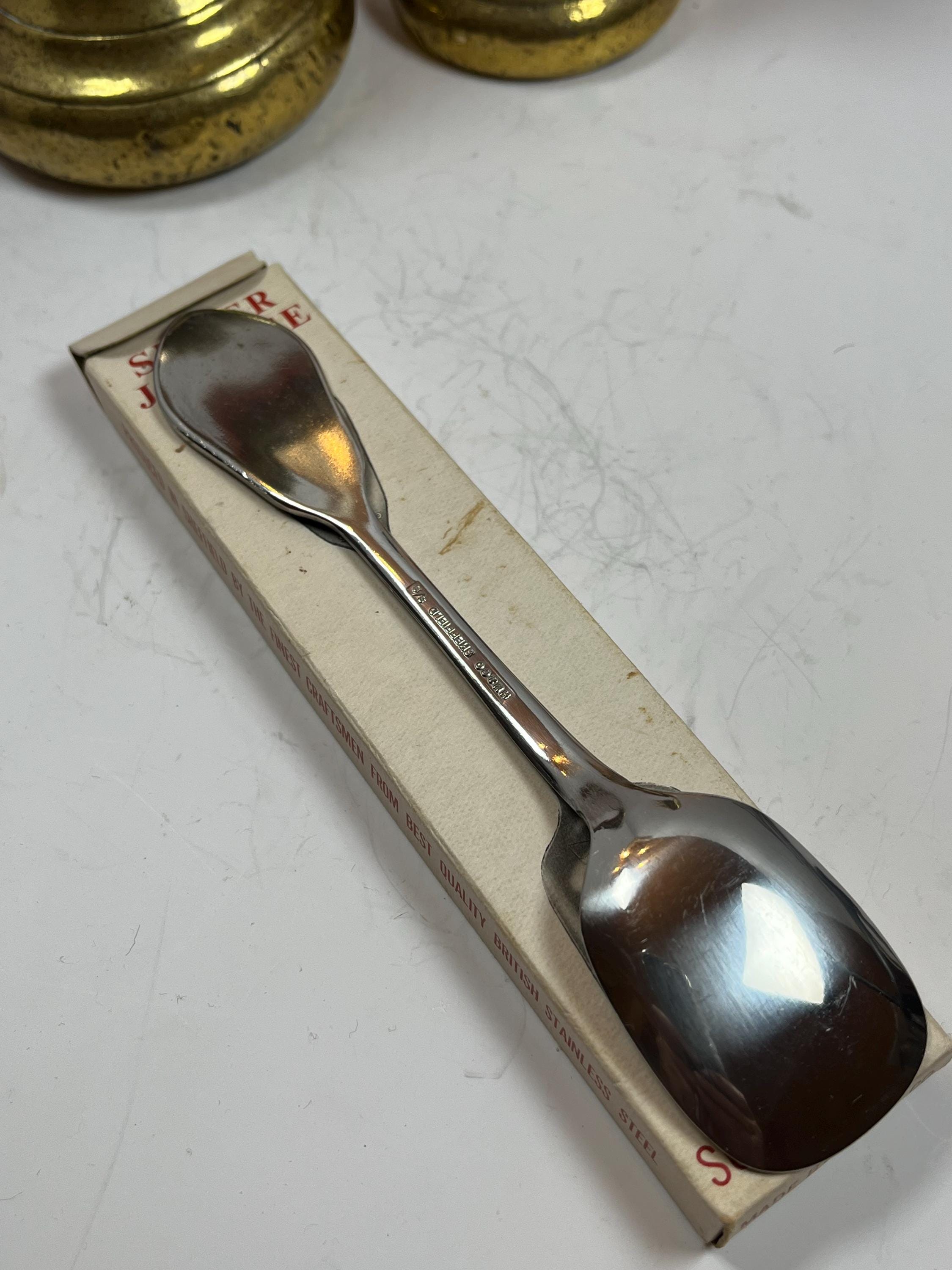 Vintage Queen Elizabeth II Silver Jubilee Sugar Spoon in Original