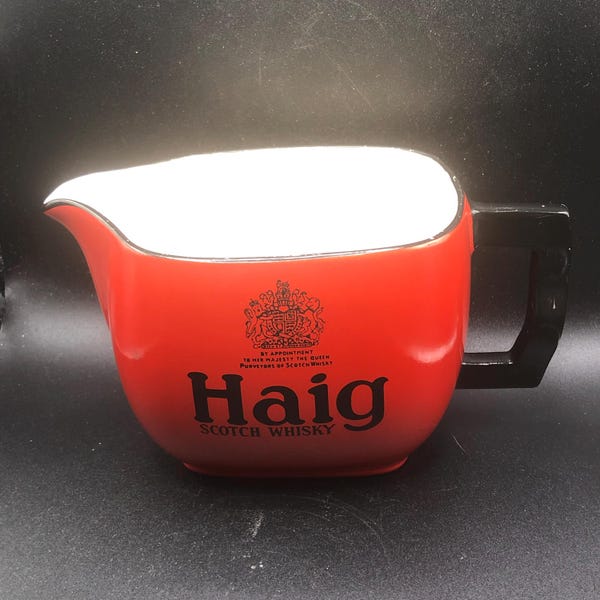 Stylish Vintage 'Haig Scotch Whisky' Porcelain Decanter / Pitcher, Made in England