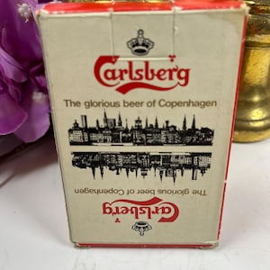 Carte da gioco pubblicitarie d'epoca Carlsberg Copenhagen di De Luxe