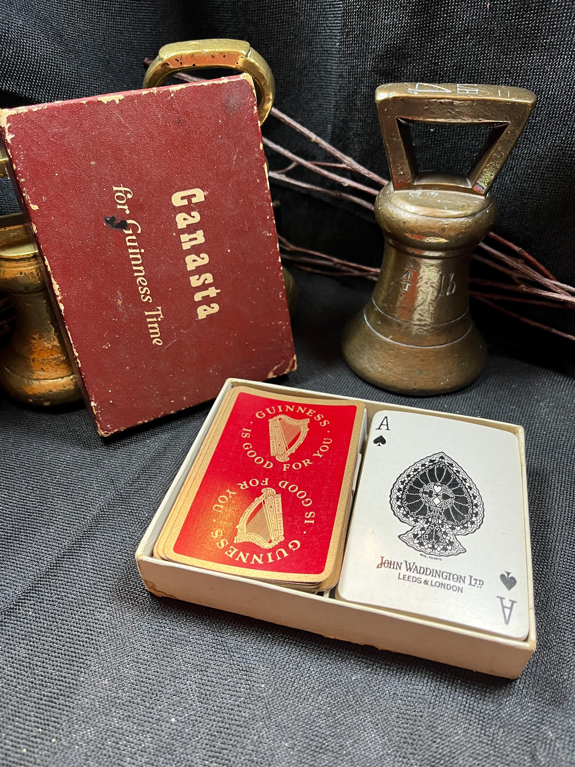 Deux Jeux De Cartes Vintage John Waddington - Cercle Années 60 - Éléments - Occasion