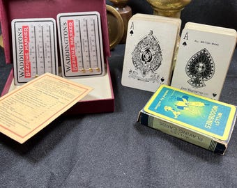 Vintage Waddington's Bézique Set: 1940s Advertising Playing Cards