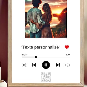 Anpassbares Audio-Poster l Mein einzigartiges Poster l Geschenke l Wandkunst l l Wanddekoration l QR-Code l Audioaufnahme l Ankündigung