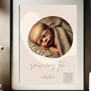 Anpassbares Audio-Poster l Mein einzigartiges Poster l Geschenke l Wandkunst l l Wanddekoration l QR-Code l Audioaufnahme
