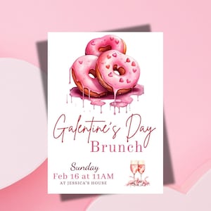 Editable Galentine&#39;s Brunch Invitation (Digital Download)