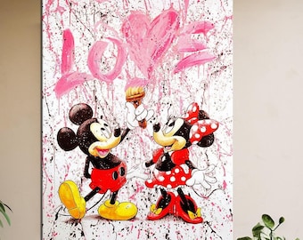 Banksy / Rency Mickey Mouse ミッキーマウス 2$ ミッキーマウス グラフィティ LOVE 本物 2 ドル紙幣 - アーティスト