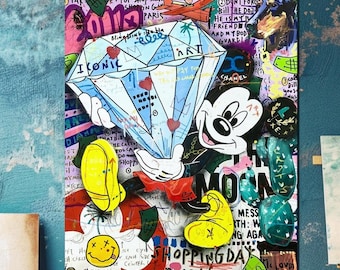 ミッキーマウス OG グラフィティ ストリートアート 絵画 ディズニー