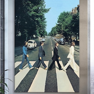 The Beatles Abbey Road Album Cover Canvas Print, The Beatles Poster, Abbey Road Album Poster, Poster Wall Art, Album Cover Poster