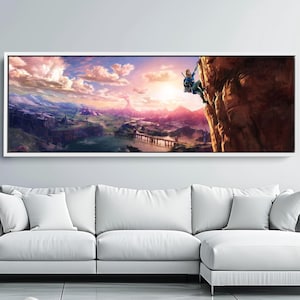 The Legend of Zelda Canvas wall art- Zelda Video Game Canvas Print - Panamoric Zelda Poster
