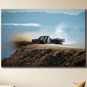 Ken Block Canvas Wall Art, Rip Ken Block Legend Drifter, Action Sports Canvas, Ken Block 43, Hoonicorn Print, Go Fast Risk Everything