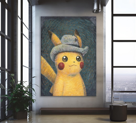 ピカチュウゴッホポスター