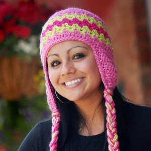 CROCHET HAT PATTERN Adults Zaggy Beanie