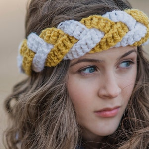 CROCHET PATTERN Outfitters Braided Headband image 1