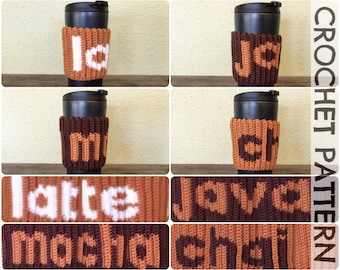 CROCHET PATTERN: Coffee Lovers Mug Cozy