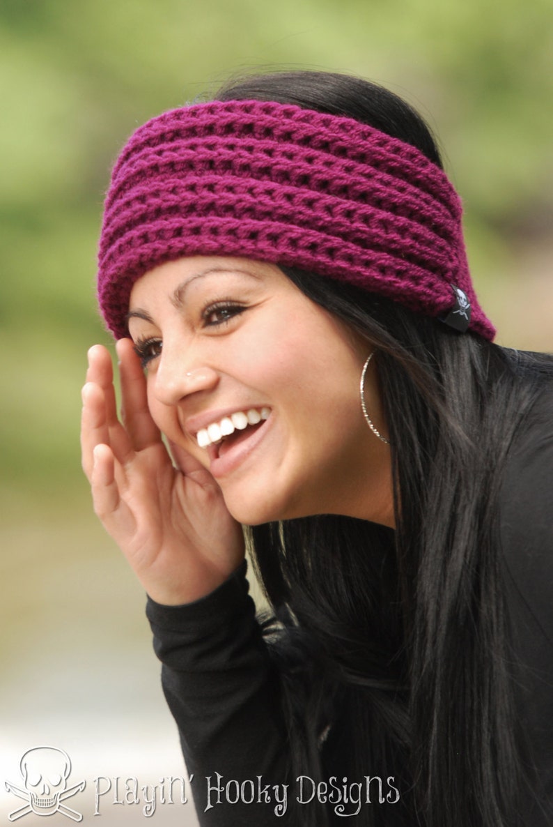 CROCHET HEADBAND PATTERN Ridgeline Headband image 3