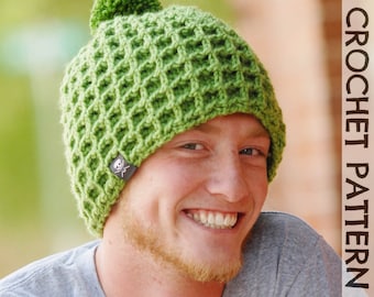 CROCHET HAT PATTERN Little Waffle Ski Beanie