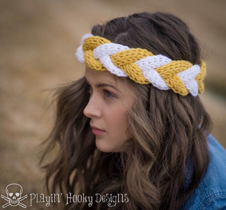 CROCHET PATTERN Outfitters Braided Headband image 5