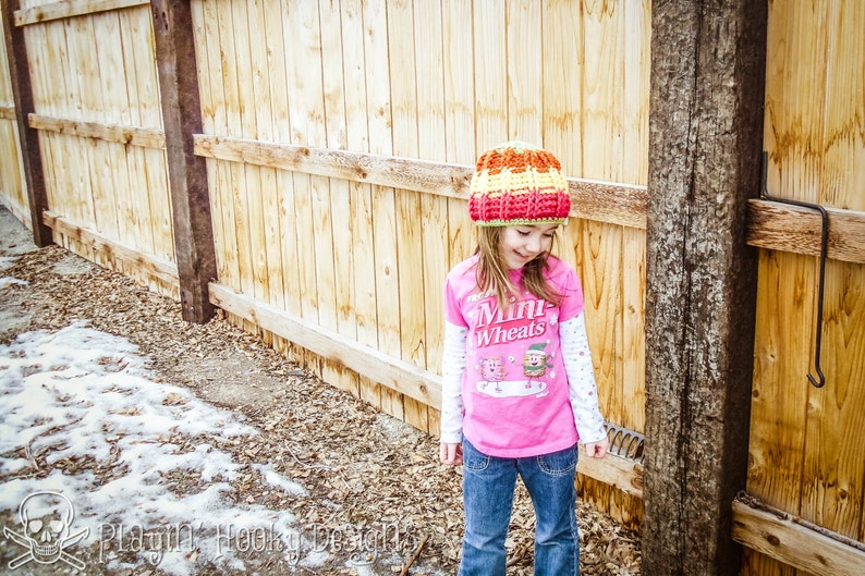 CROCHET PATTERNS Avalanche Beanie Adults & Kids Sizes image 3