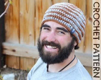 CROCHET HAT PATTERN Shockwave Beanie - Adult Size