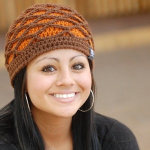 CROCHET HAT PATTERN Fishnet Beanie image 1