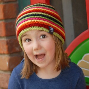 CROCHET HAT PATTERN Kid's Strata Beanie image 2