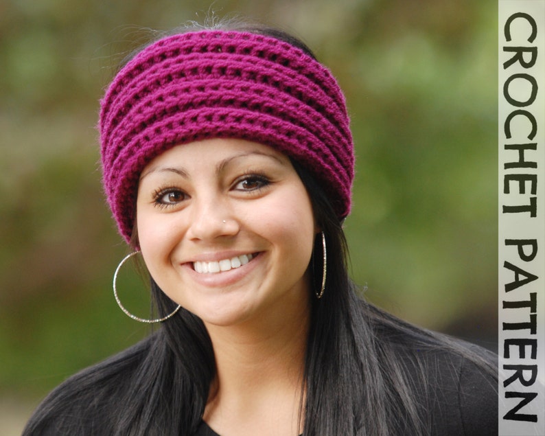 CROCHET HEADBAND PATTERN Ridgeline Headband image 1