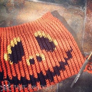 CROCHET GRAPH Halloween 2 Pack Color Grid for Crochet or Knit Beanies image 5