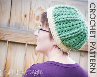 CROCHET PATTERN - Mountain Ridge Beanie