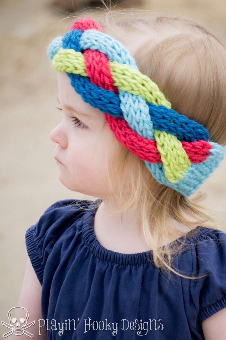 CROCHET PATTERN Outfitters Braided Headband image 4