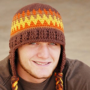 CROCHET HAT PATTERN Adult&#39;s Old School Beanie