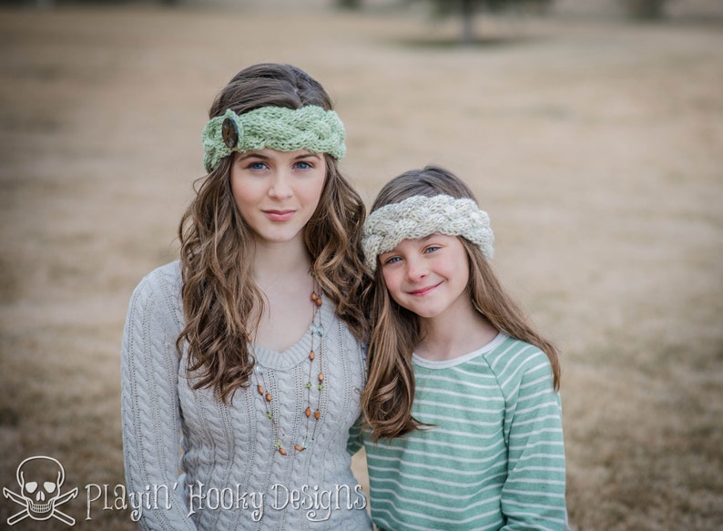 CROCHET PATTERN Outfitters Braided Headband image 2