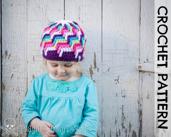 CROCHET HAT PATTERN Offshore Beanie Kids Size Etsy