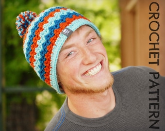 CROCHET HAT PATTERN Adults Ziggy Beanie