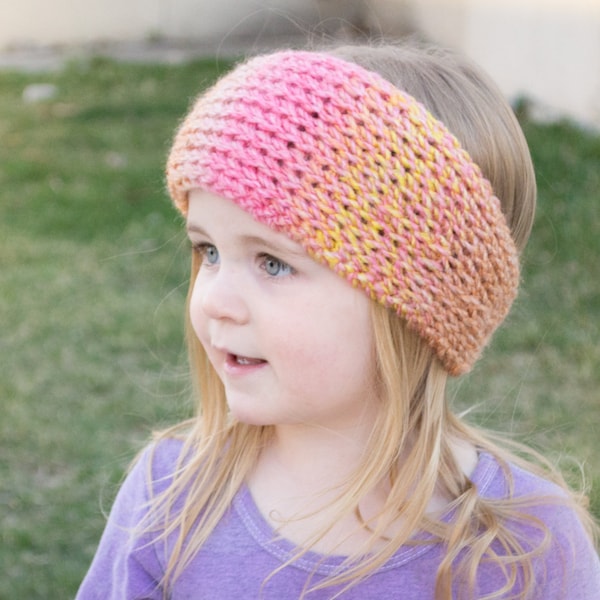 CROCHET PATTERN: Snowplow Tunisian Headwrap