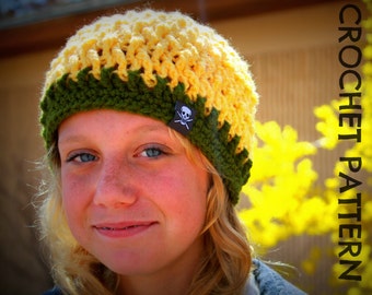 CROCHET HAT PATTERN - Twisted Beanie