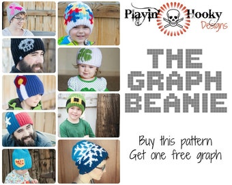 CROCHET PATTERN The Graph Beanie - Base Hat Pattern & Tutorial