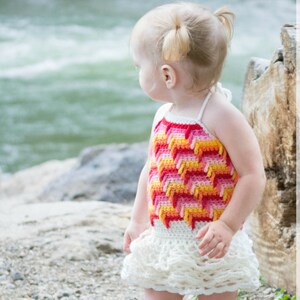 CROCHET PATTERN Offshore Dress & Cami image 1